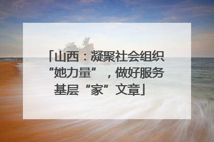 山西：凝聚社会组织“她力量”，做好服务基层“家”文章