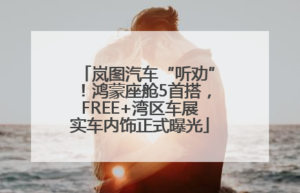 岚图汽车“听劝”！鸿蒙座舱5首搭，FREE+湾区车展实车内饰正式曝光