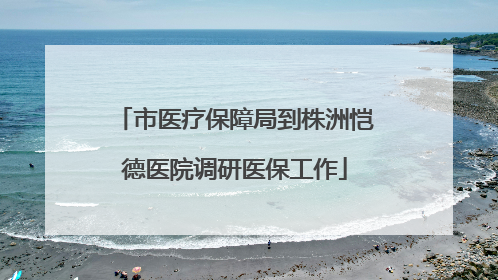 市医疗保障局到株洲恺德医院调研医保工作