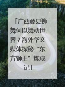 广西藤县狮舞何以舞动世界？海外华文媒体探秘“东方狮王”炼成记