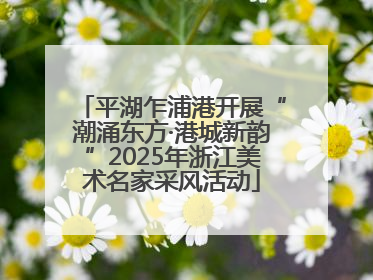 平湖乍浦港开展“潮涌东方·港城新韵”2025年浙江美术名家采风活动
