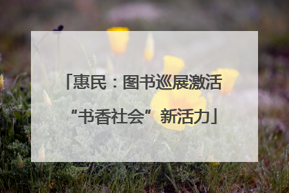 惠民：图书巡展激活“书香社会”新活力