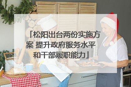 松阳出台两份实施方案 提升政府服务水平和干部履职能力