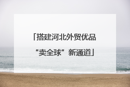 搭建河北外贸优品“卖全球”新通道