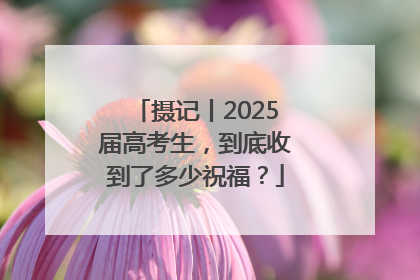 摄记丨2025届高考生，到底收到了多少祝福？