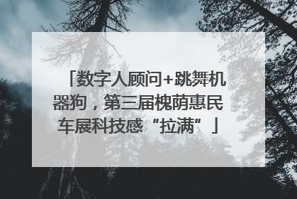 数字人顾问+跳舞机器狗，第三届槐荫惠民车展科技感“拉满”
