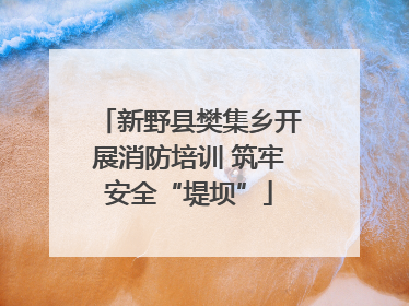 新野县樊集乡开展消防培训 筑牢安全“堤坝”