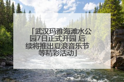 武汉玛雅海滩水公园7日正式开园 后续将推出夏浪音乐节等精彩活动