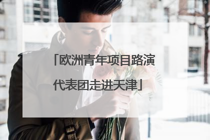 欧洲青年项目路演代表团走进天津