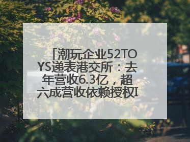 潮玩企业52TOYS递表港交所：去年营收6.3亿，超六成营收依赖授权IP和经销商