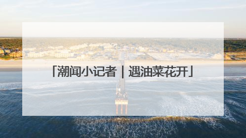 潮闻小记者｜遇油菜花开