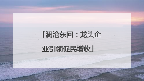 澜沧东回：龙头企业引领促民增收