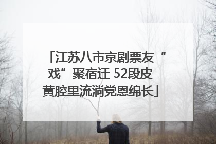 江苏八市京剧票友“戏”聚宿迁 52段皮黄腔里流淌党恩绵长