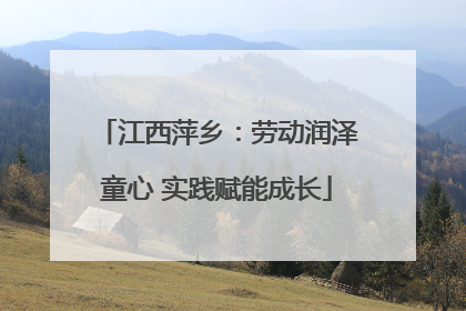 江西萍乡：劳动润泽童心 实践赋能成长