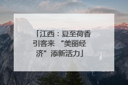 江西：夏至荷香引客来 “美丽经济”添新活力