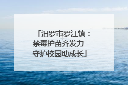 汨罗市罗江镇：禁毒护苗齐发力 守护校园助成长