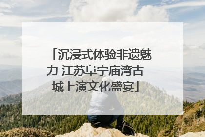 沉浸式体验非遗魅力 江苏阜宁庙湾古城上演文化盛宴