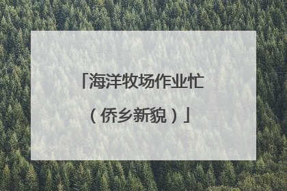 海洋牧场作业忙（侨乡新貌）