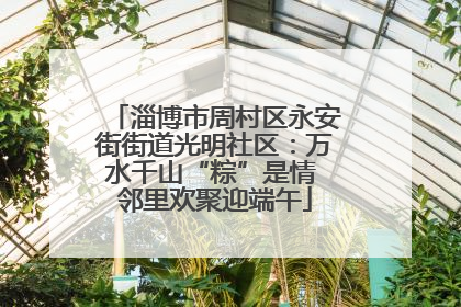 淄博市周村区永安街街道光明社区：万水千山“粽”是情 邻里欢聚迎端午