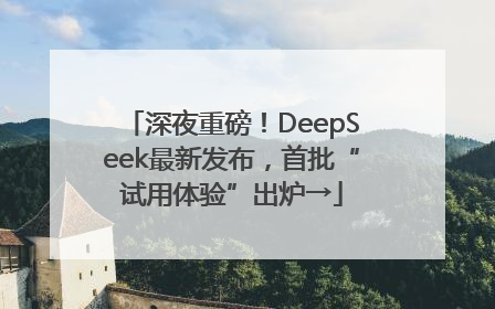 深夜重磅！DeepSeek最新发布，首批“试用体验”出炉→