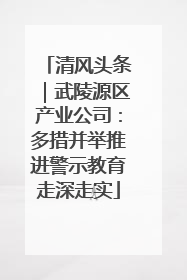 清风头条｜武陵源区产业公司：多措并举推进警示教育走深走实