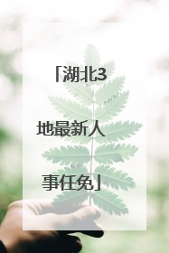 湖北3地最新人事任免