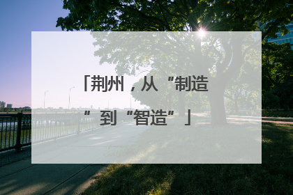 荆州，从“制造”到“智造”