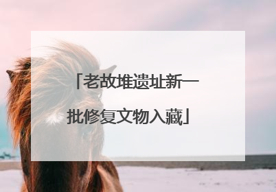 老故堆遗址新一批修复文物入藏