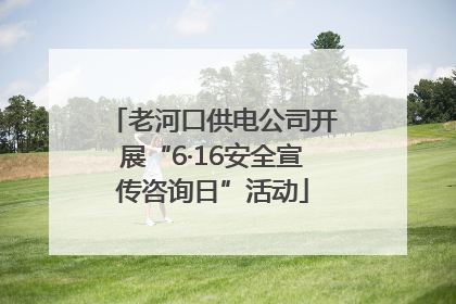 老河口供电公司开展“6·16安全宣传咨询日”活动