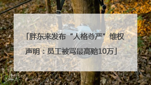 胖东来发布“人格尊严”维权声明：员工被骂最高赔10万