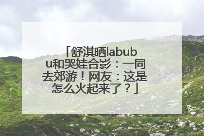 舒淇晒labubu和哭娃合影：一同去郊游！网友：这是怎么火起来了？
