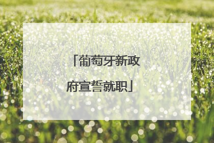 葡萄牙新政府宣誓就职