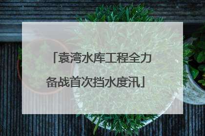 袁湾水库工程全力备战首次挡水度汛