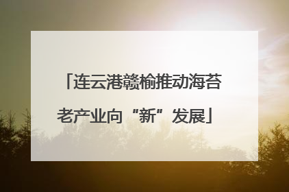 连云港赣榆推动海苔老产业向“新”发展