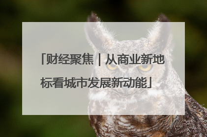财经聚焦｜从商业新地标看城市发展新动能