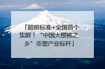 超前标准+全国首个集群！“中国大樱桃之乡”重塑产业标杆