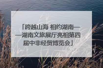 跨越山海 相约湖南——湖南文旅展厅亮相第四届中非经贸博览会