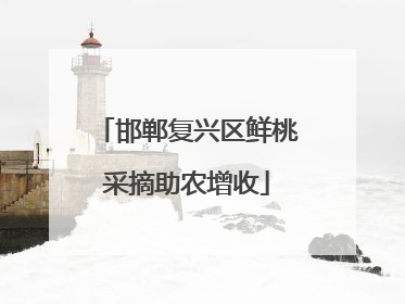 邯郸复兴区鲜桃采摘助农增收