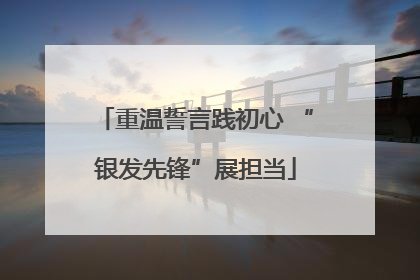 重温誓言践初心 “银发先锋”展担当