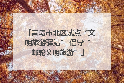 青岛市北区试点“文明旅游驿站” 倡导“邮轮文明旅游”