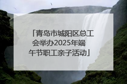 青岛市城阳区总工会举办2025年端午节职工亲子活动