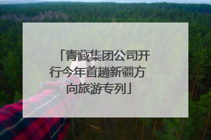 青藏集团公司开行今年首趟新疆方向旅游专列