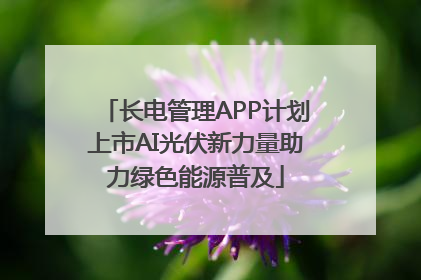 长电管理APP计划上市AI光伏新力量助力绿色能源普及