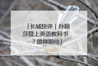 长城快评｜孙颖莎登上英语教科书？值得期待