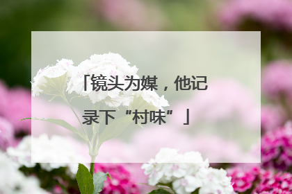 镜头为媒，他记录下“村味”