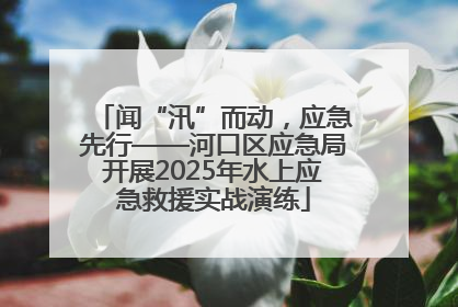 闻“汛”而动，应急先行——河口区应急局开展2025年水上应急救援实战演练