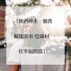 陕西神木：慈善赋能养老 绘就村社幸福图景