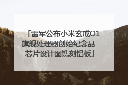 雷军公布小米玄戒O1旗舰处理器创始纪念品 芯片设计图镌刻铝板