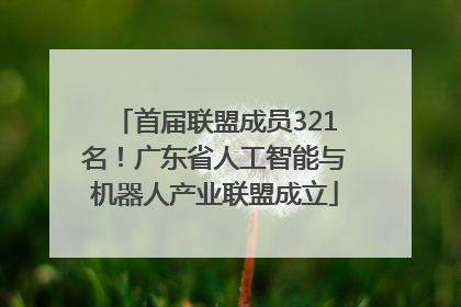 首届联盟成员321名！广东省人工智能与机器人产业联盟成立
