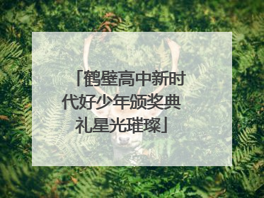 鹤壁高中新时代好少年颁奖典礼星光璀璨